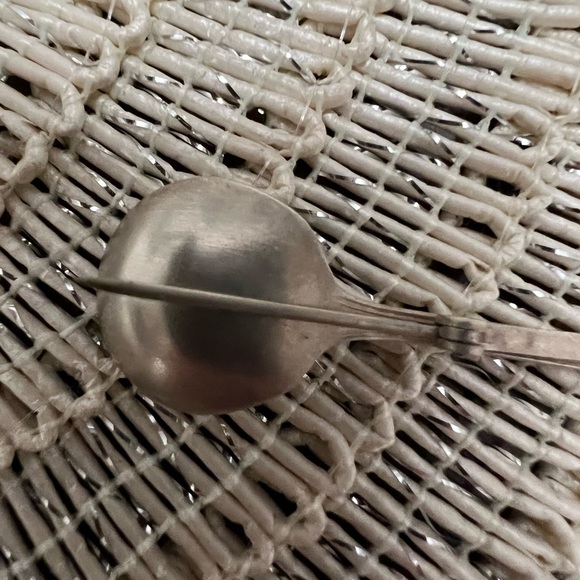 Vintage spoon and a baby ring both are sterling they were black and I cleaned. - Picture 3 of 12